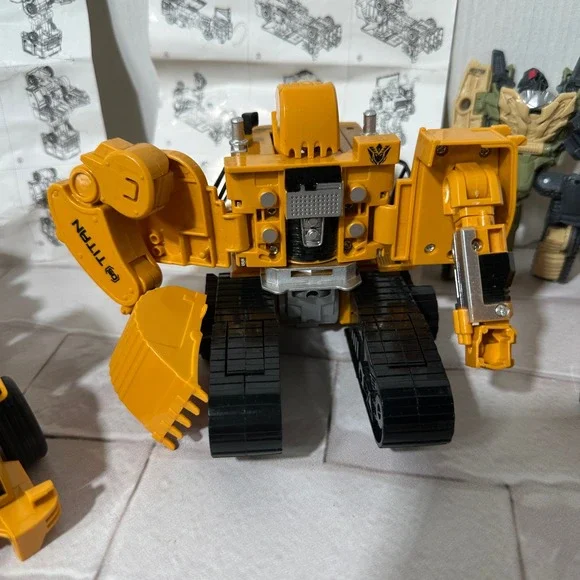 Jinbao Big-Moe Devastator KO Transformers Construction Vehicle Robot Set Lot - Picture 4 of 13